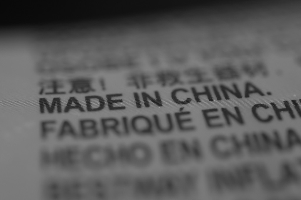 made in china to shows Chinese manufacturing