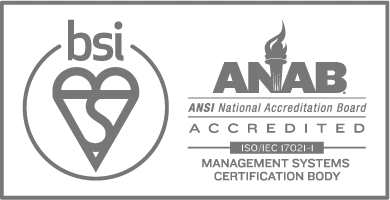 BSI ANAB accreditation logo